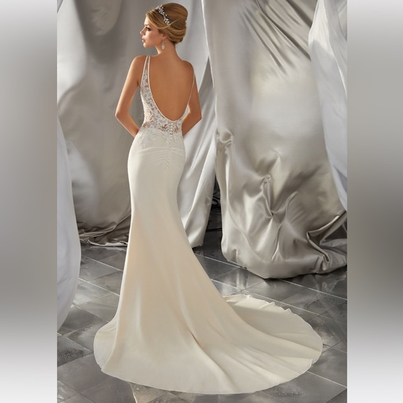 Mori Lee Form-Fitting Wedding Dress - Picture 2 of 13